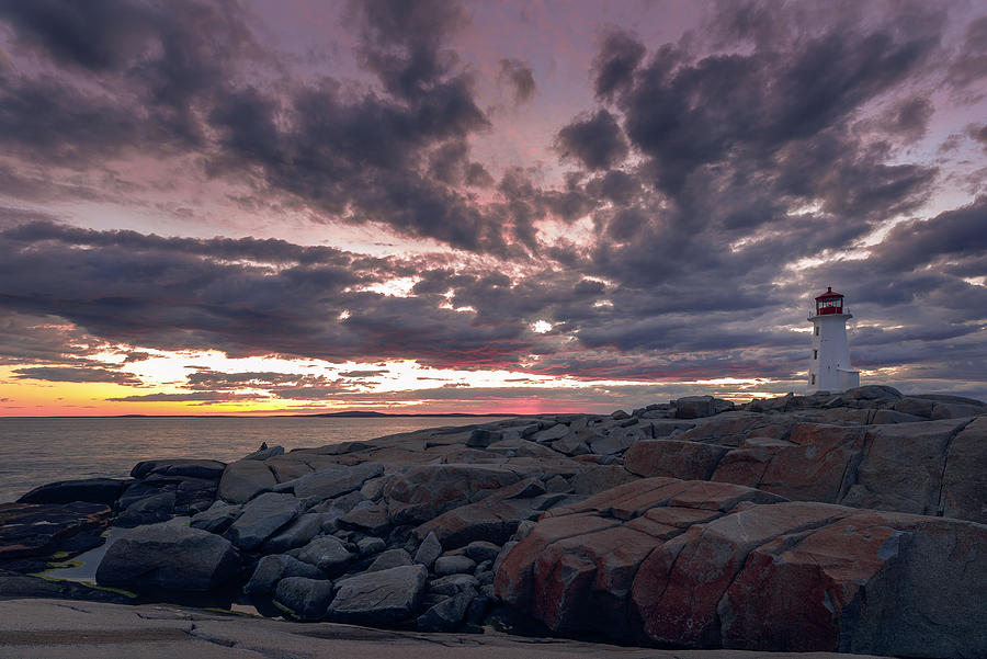 Blue Hour at Peggys Cove, 01 June 2020 Photograph by Murray Rudd