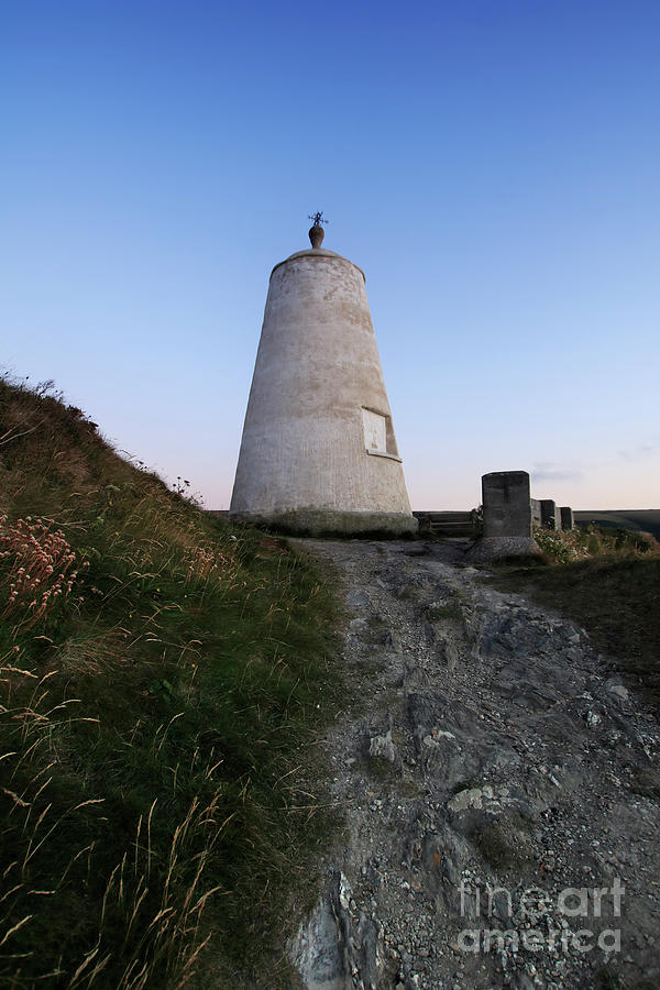 Blue Hour at The Pepperpot Portreath Photograph by Terri Waters