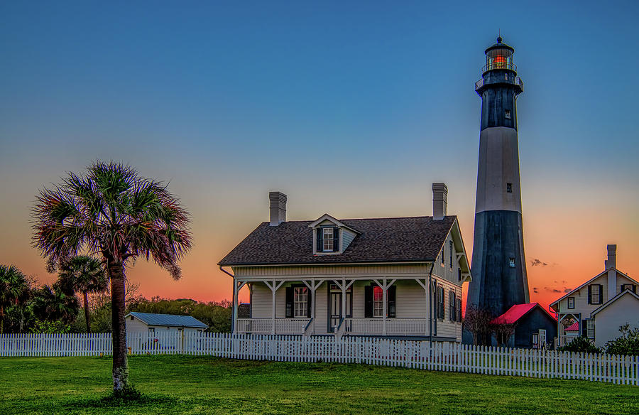 Blue Hour At Tybee Lighthouse Photograph