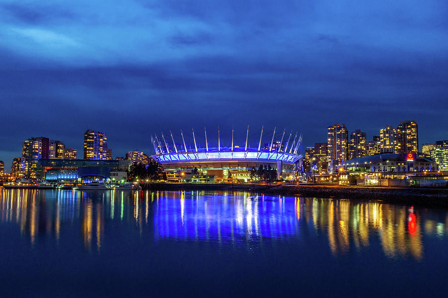 Blue Hour at Vancouver BC place Photograph by Pierre Leclerc Photography