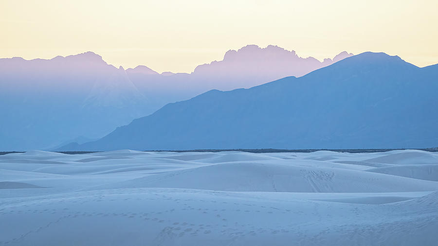 Blue Hour at White Sands Photograph by Penny Meyers