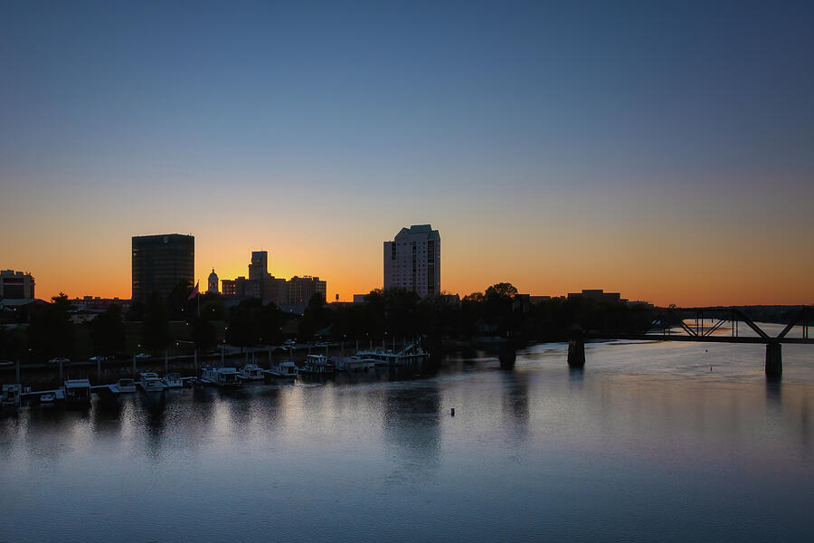 Sunset Photograph - Blue Hour Augusta-1 by John Kirkland