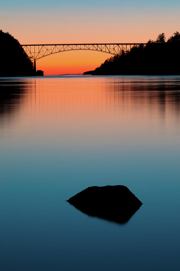 Blue Hour Bridge Photograph by Michael Rauwolf