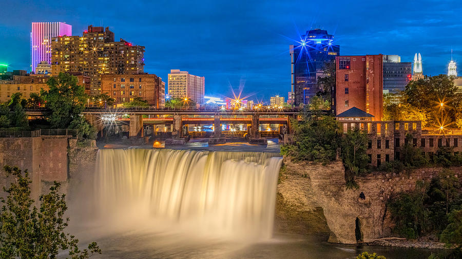 Waterfall Photograph - Blue Hour Falls by Rod Best