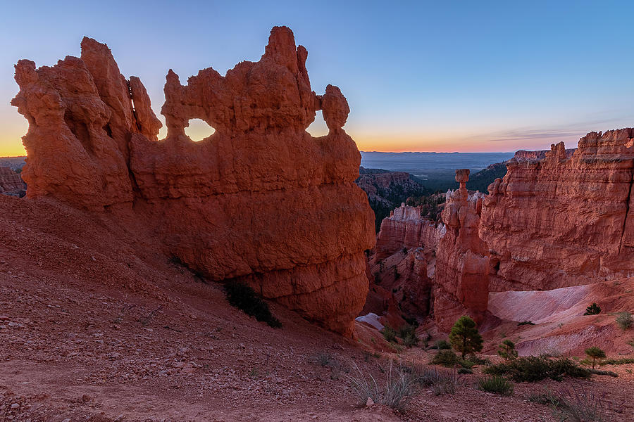 Thor Photograph - Blue Hour in Bryce Canyon by Joan Escala-Usarralde