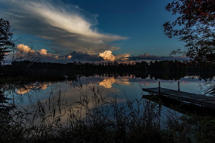 Blue Hour on Jordan Pond Photograph by Neal Nealis