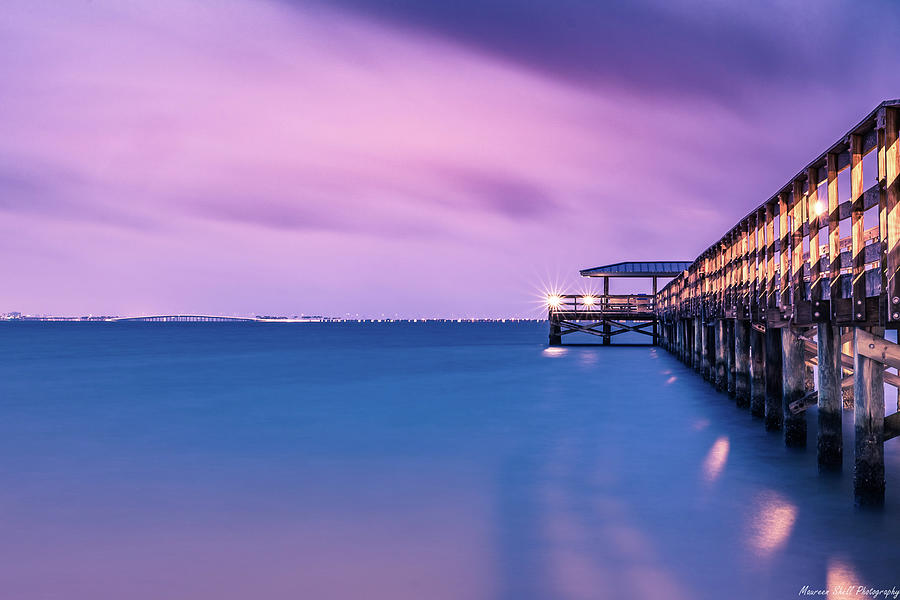 Blue hour sunrise Photograph by Maureen Shellenberger