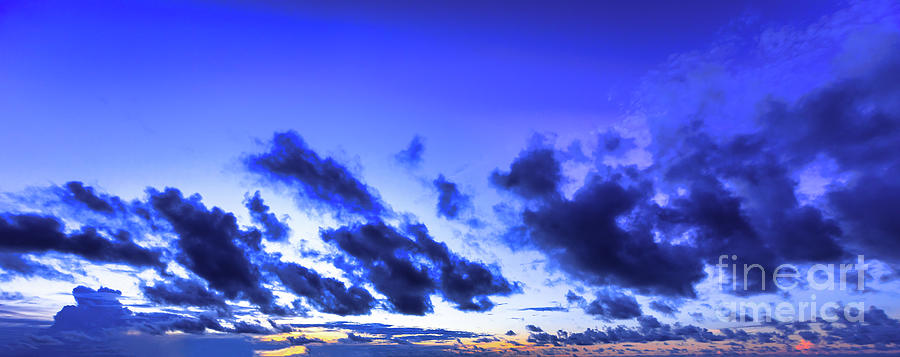 Blue Hour Sunset Background Of Sky Photograph by Benny Marty