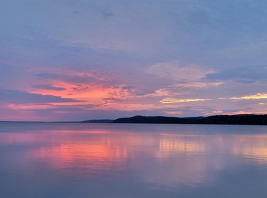 Blue Hour Sunset - Crystal Lake Photograph by Jennifer Forsyth
