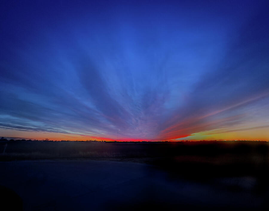 Blue Hour Sunset, Kansas Near Hays, Kansas Photograph by Robert Niemeier Blue Hour Sunset, Kansas Near Hays, Kansas Photograph by Robert Niemeier