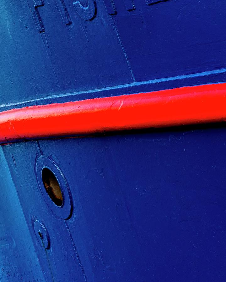 Blue Hull Abstract Photograph by Jerry Sodorff