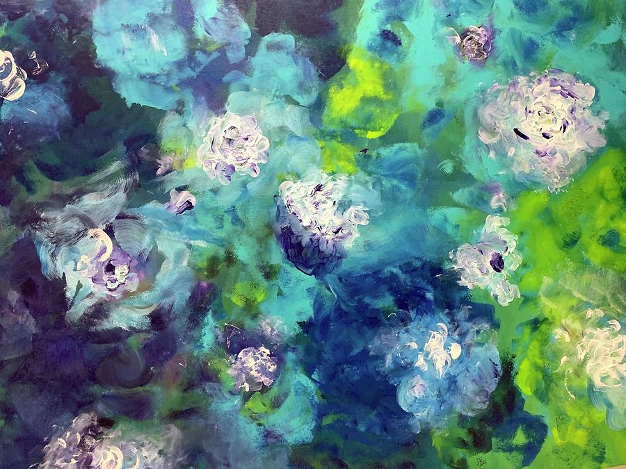 Blue Hydrangeas Painting