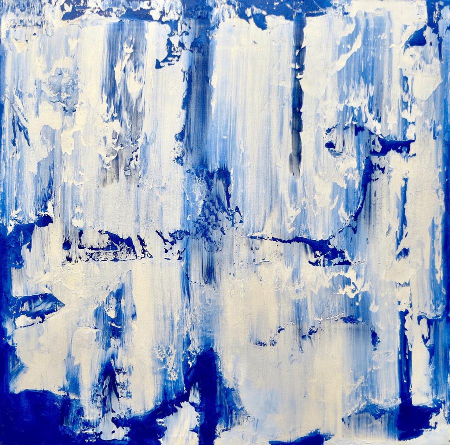 Blue Ice Painting by J Loren Reedy