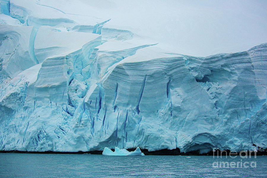 Blue ice of a glacier in Antarctica n1 Photograph by Eyal Bartov - Fine ...