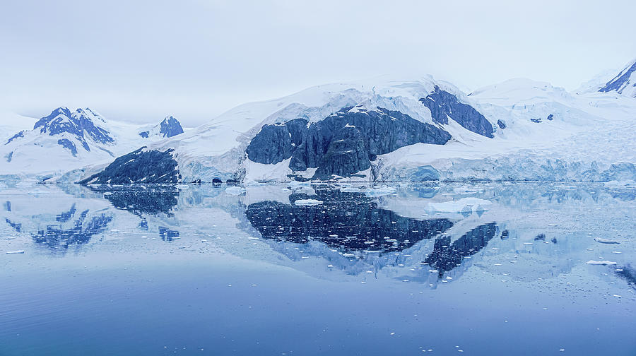 Blue Ice reflections at dusk in Antarctica Photograph by Sandra Nelson ...