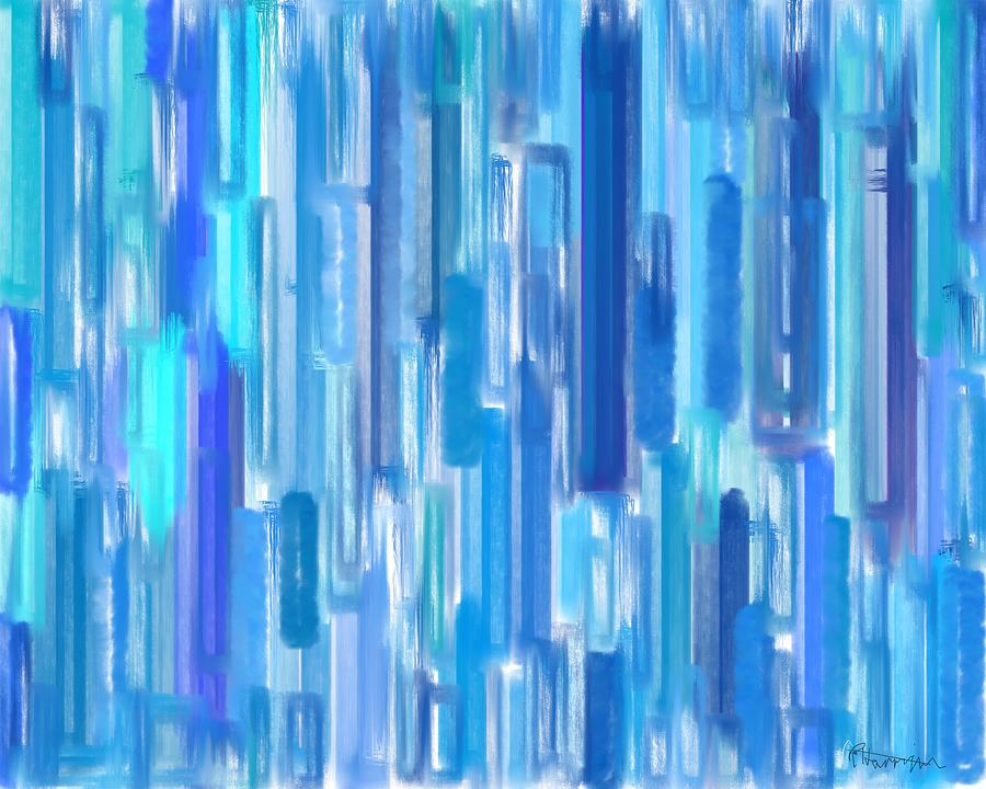 Blue Ice  Digital Art by Ruth Harrigan