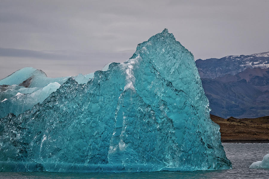 Blue Iceberg Jokulsarlon Photograph by Catherine Reading