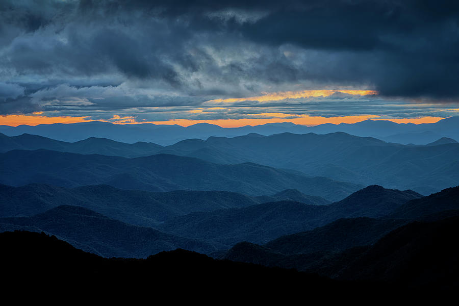 Blue in the Blue Ridge Mtns NC GRK6506_10172023 Photograph by Greg Kluempers