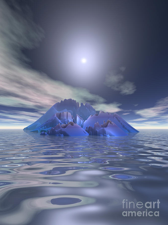 Blue Island Digital Art by Phil Perkins