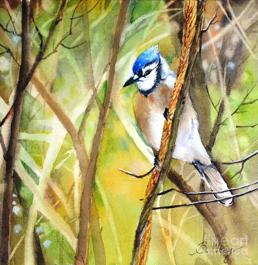 Blue Jay Painting by Betty M M Wong