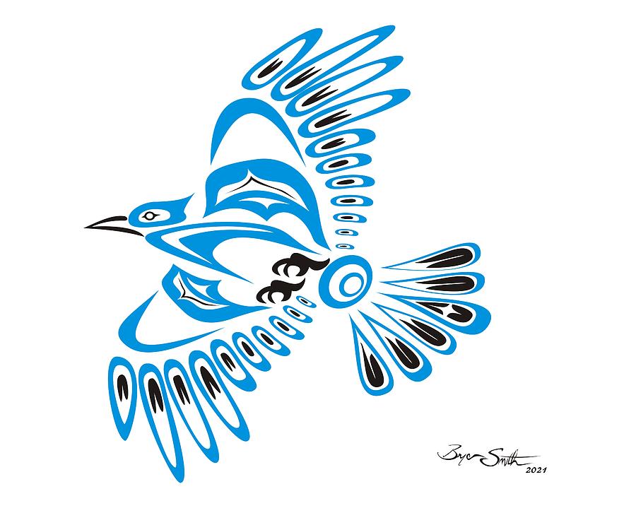 Blue Jay Digital Art by Bryan Smith