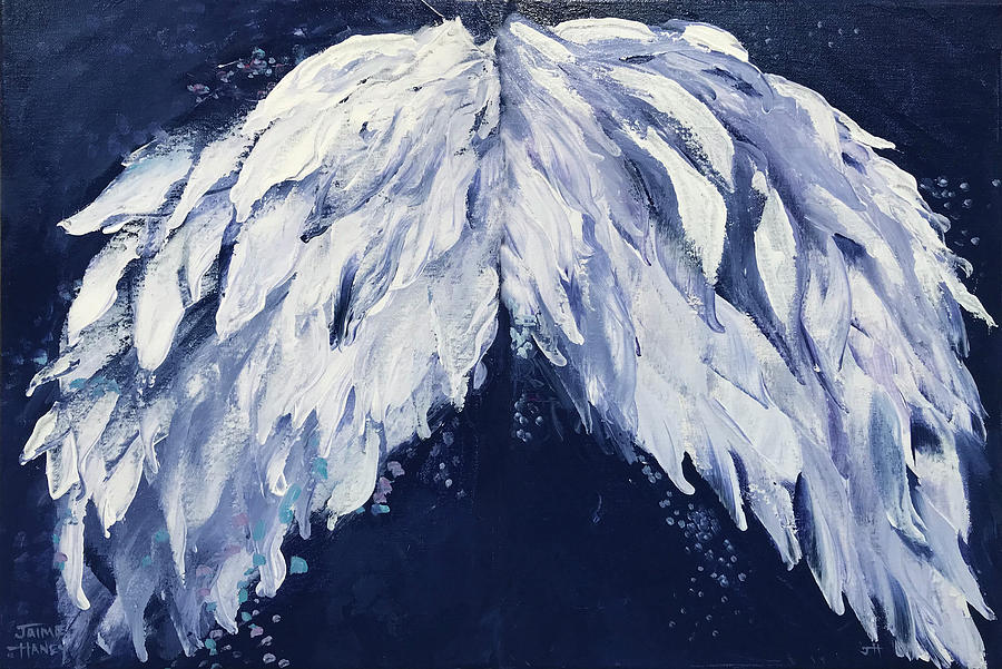 Blue Jean Angel Painting by Jaime Haney