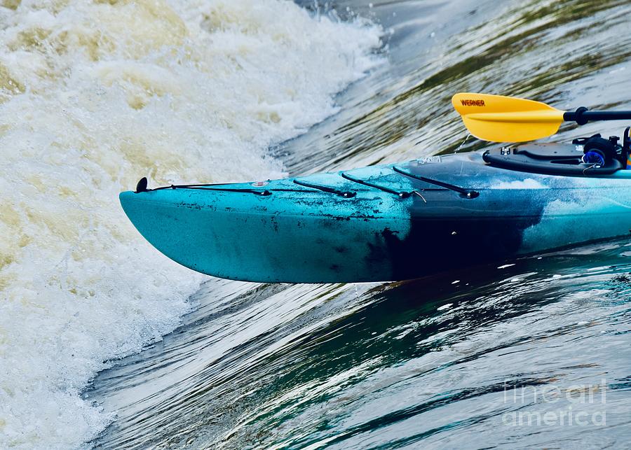 Blue Kayak Photograph by James Lloyd