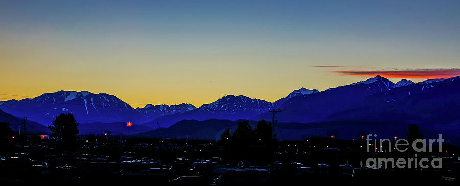 Blue Kenai Mountain Sunrise Photograph by Jennifer White
