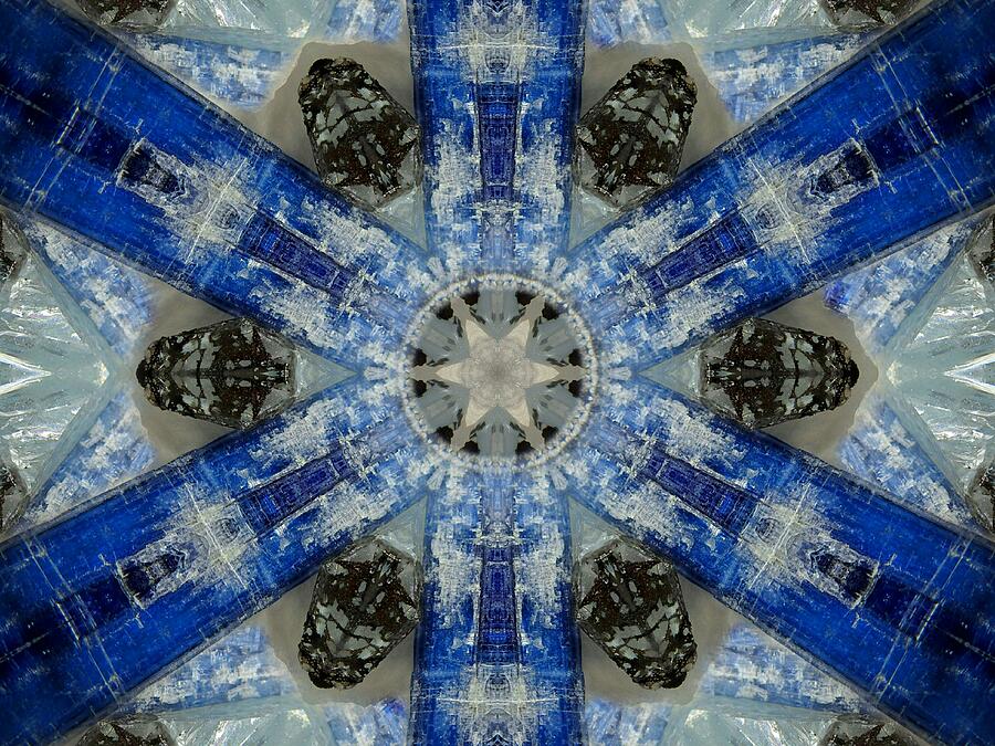 Blue Kyanite Digital Art by Diane Lynn Hix