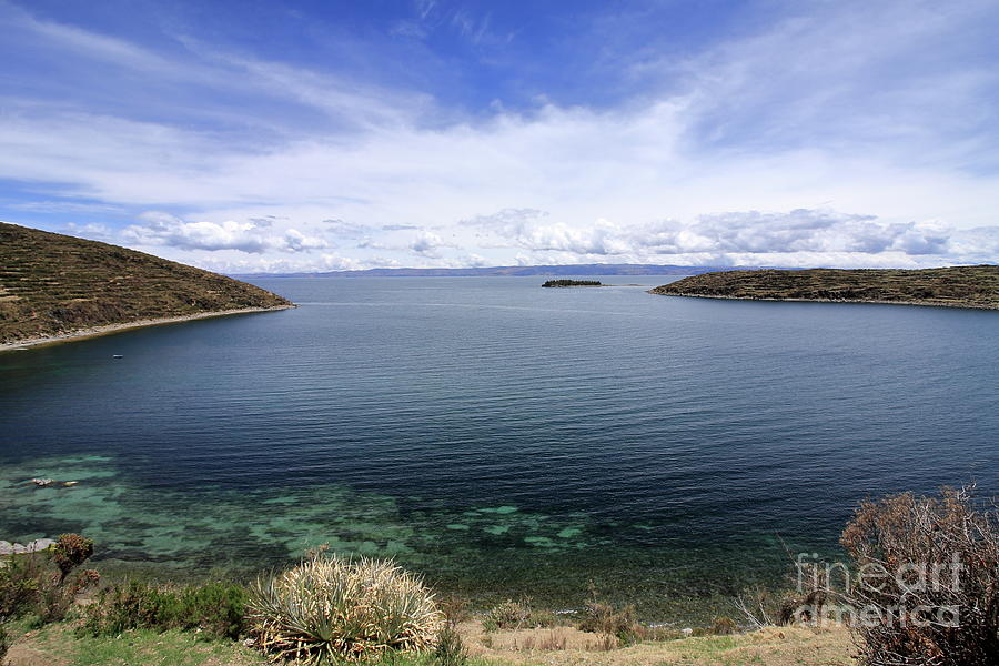 Blue Lagoon, Lake Titicaca, Bolivia Photograph by Aidan Moran