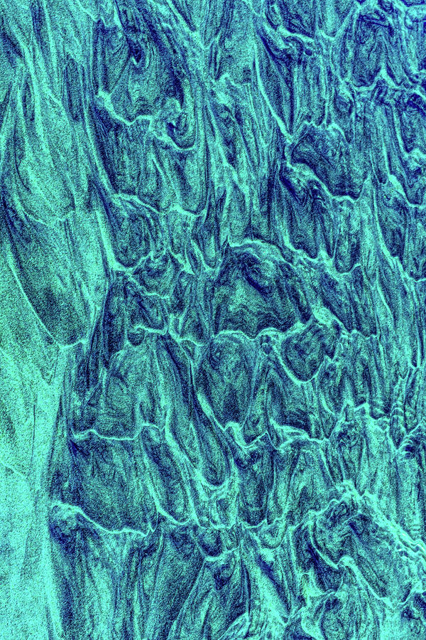 Blue Lagoon Sand Art Abstract Img #4 Photograph by Bruce Pritchett