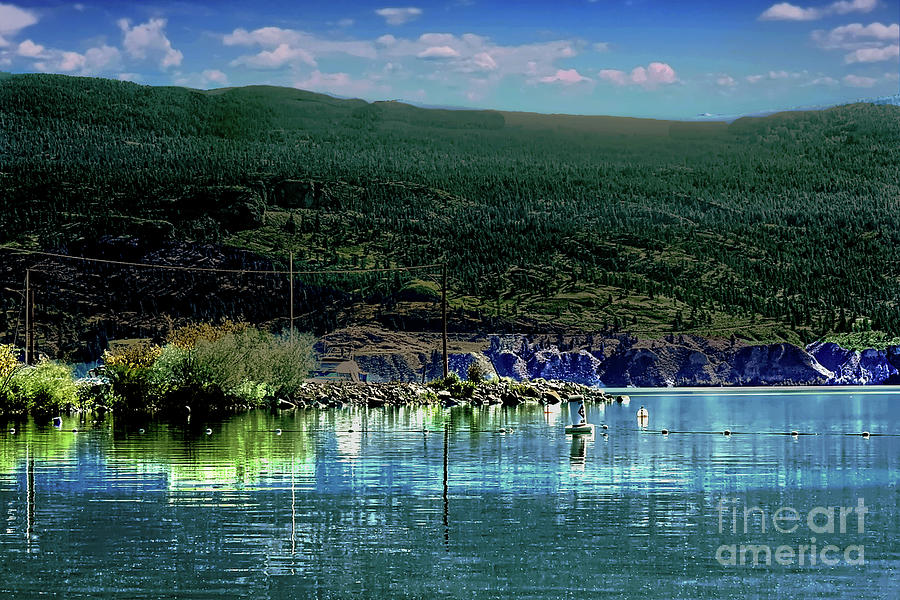 Blue Lake in Canada Photograph by Clement Tsang