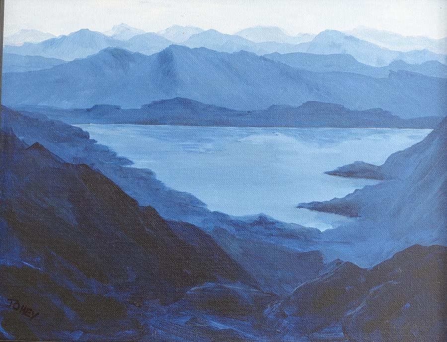Blue Lake Painting by James Hey