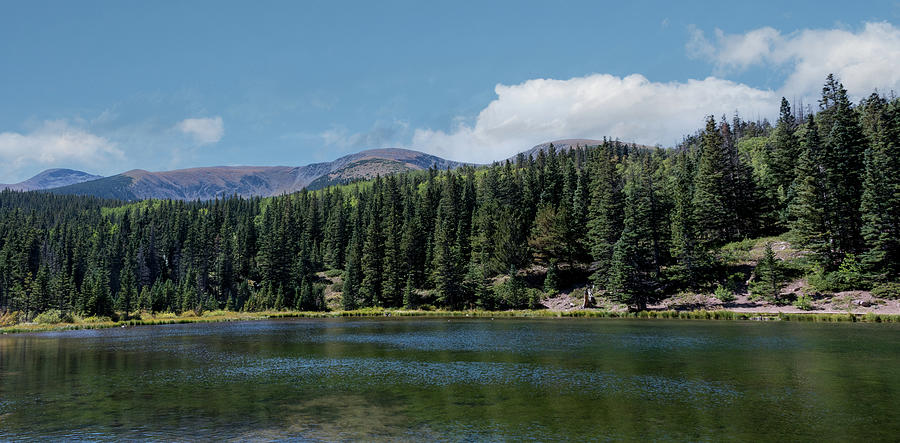 Blue Lake  Pano - Colorado Photograph by Debra Martz