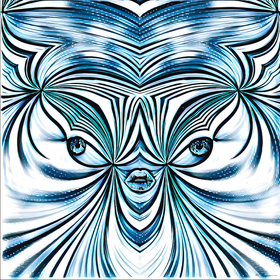 Blue Light Beings  Digital Art by BTru Expressions