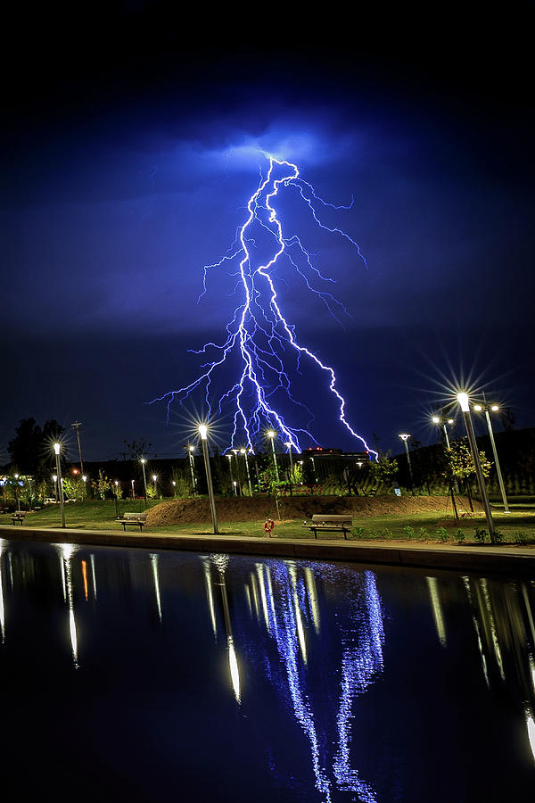 Blue Lightning Storms