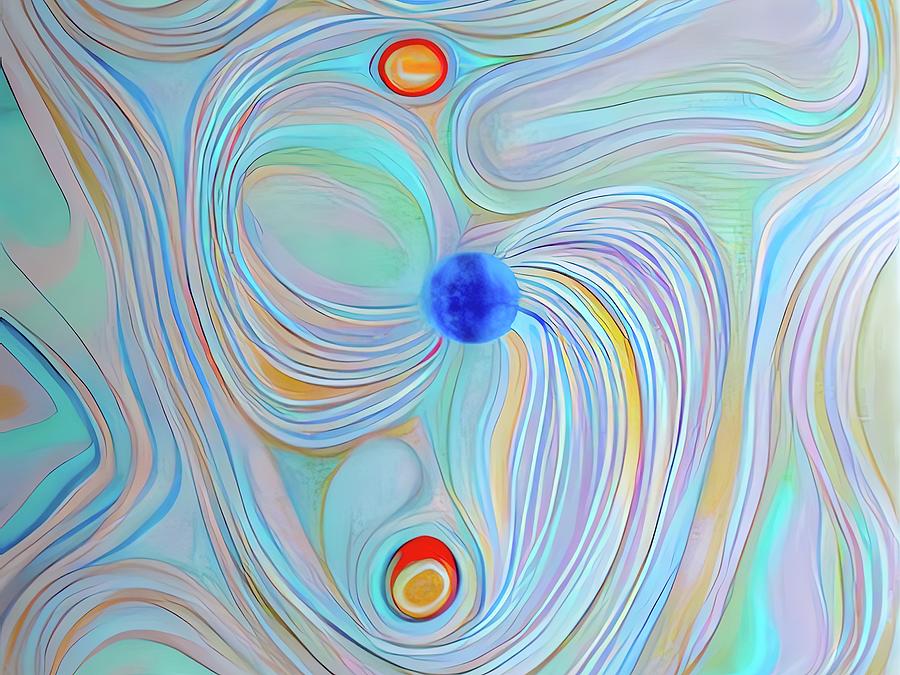 Blue Loops Digital Art by Fred Moore