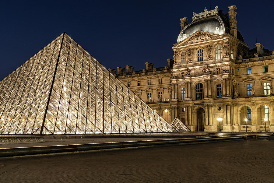 Blue Louvre Photograph by Jim Tassitano - Fine Art America