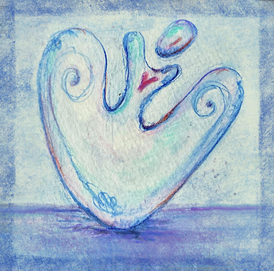 Blue Loving Vessel Drawing by Suzan Sommers