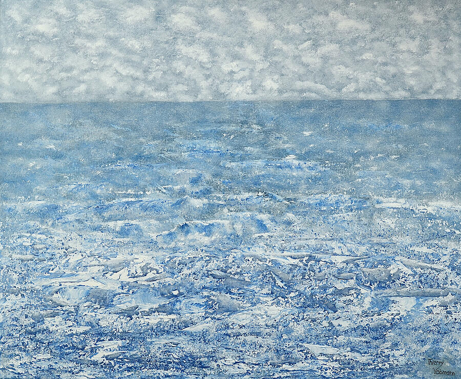 Impressionism Painting - Blue majesty by Thierry Vobmann