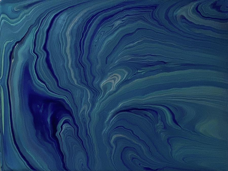 Blue Marble Painting by Robin Smith