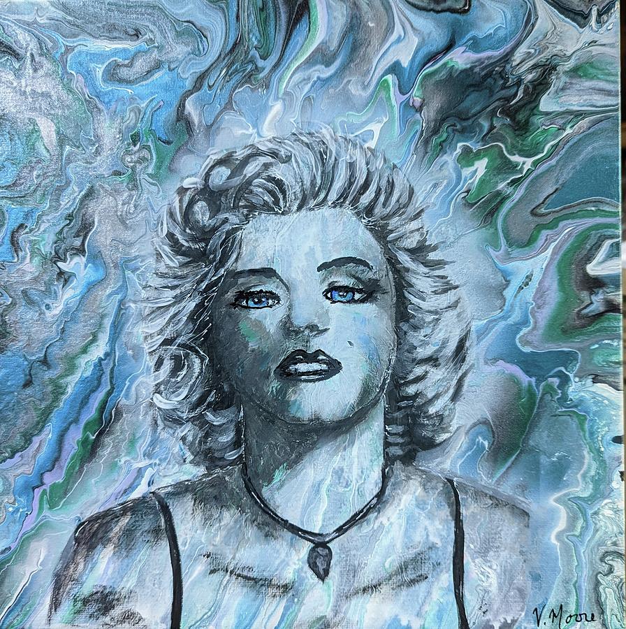 Blue Marilyn Monroe Painting
