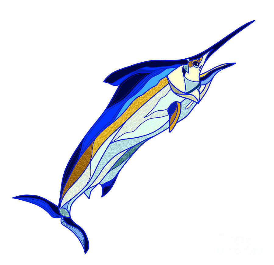 Blue Marlin Digital Art by Robert Yaeger