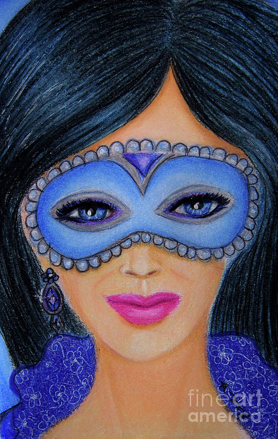Blue Masquerade  Painting by Dorothy Lee