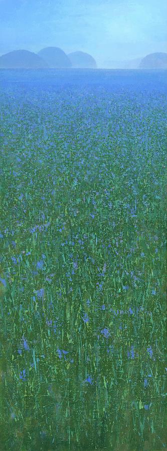 Blue Meadow 2 Painting by Steve Mitchell