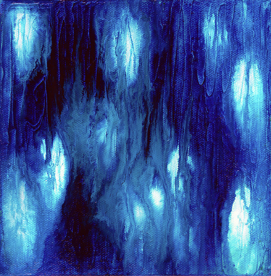Blue Melt Painting by Sunshyne Joyful