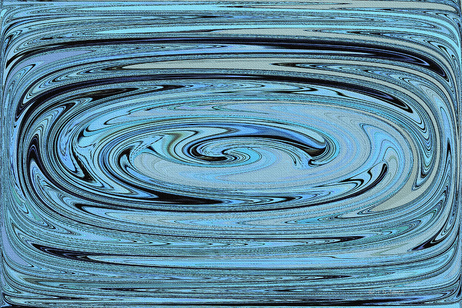 Blue  Memory Abstract Digital Art by Tom Janca