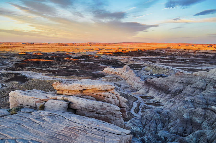 Blue Mesa Badlands Sunset Photograph by Kyle Hanson