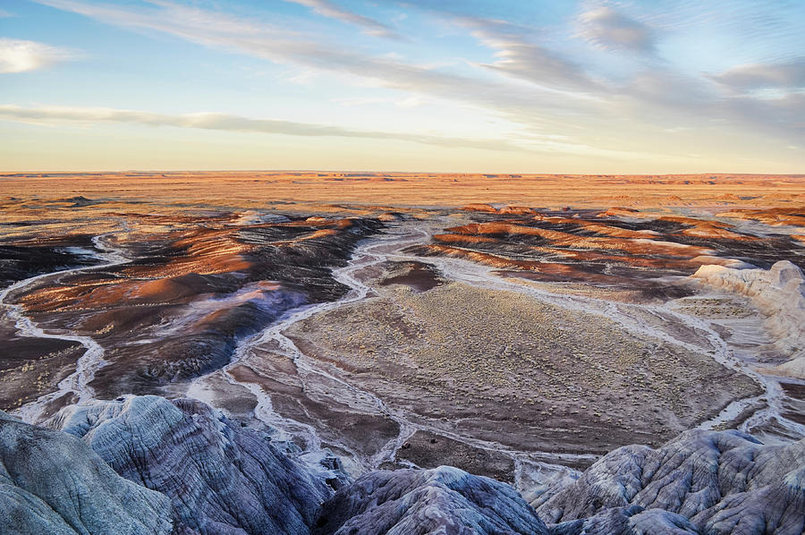 Blue Mesa Painted Desert Photograph by Kyle Hanson