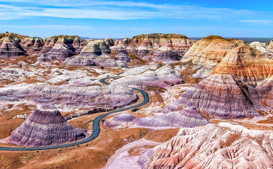 Blue Mesa Trail Painted Desert Photograph by Carolyn Derstine
